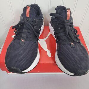 PUMA Women's Softride Sophia Shoes Black w/Pink Emblem SZ 6